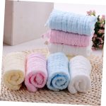 Beatifufu 5pcs Baby Towel Infant Washcloth Baby Saliva Towel Infant Face Towels Babywipes Baby Bath Towels Kids Bath Towels Baby Facial Towels Newborn Facial Towels Cotton Baby Facial Towels - Image 3